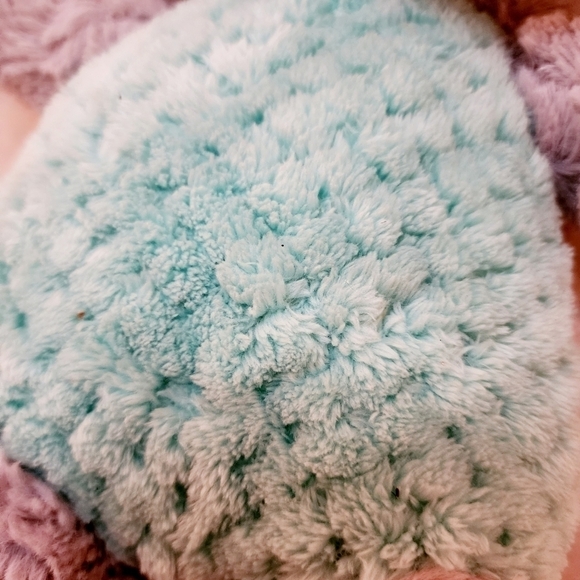 Spark Create Imagine Elephant Plush Stuffed Animal 14" Grey Teal Baby Lovie Soft - Picture 3 of 9